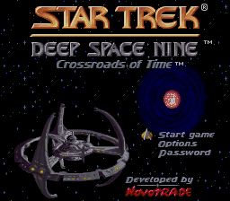 Star Trek - Deep Space Nine - Crossroads of Time (Europe) Title Screen
